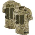 New England Patriots #90 Malcom Brown Limited Camo 2018 Salute to Service NFL Jersey