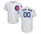 Chicago Cubs Customized White Home Flex Base Authentic Collection Baseball Jersey
