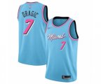 Miami Heat #7 Goran Dragic Swingman Blue Basketball Jersey - 2019-20 City Edition