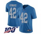 Detroit Lions #42 Devon Kennard Blue Alternate Vapor Untouchable Limited Player 100th Season Football Jersey
