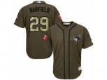 Toronto Blue Jays #29 Jesse Barfield Replica Green Salute to Service MLB Jersey