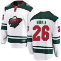 Minnesota Wild #26 Daniel Winnik Authentic White Away Fanatics Branded Breakaway NHL Jersey