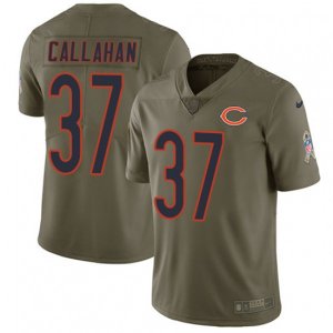 Chicago Bears #37 Bryce Callahan Limited Olive 2017 Salute to Service NFL Jersey