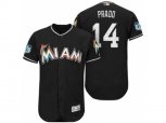 Miami Marlins #14 Martin Prado 2017 Spring Training Flex Base Authentic Collection Stitched Baseball Jersey