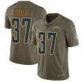 Los Angeles Chargers #37 Jahleel Addae Limited Olive 2017 Salute to Service NFL Jersey