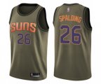 Phoenix Suns #26 Ray Spalding Swingman Green Salute to Service Basketball Jersey