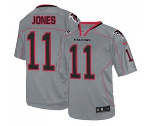 Atlanta Falcons #11 Julio Jones Elite Lights Out Grey Football Jersey