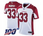 Arizona Cardinals #33 Byron Murphy White Vapor Untouchable Limited Player 100th Season Football Jersey
