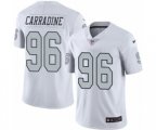 Oakland Raiders #96 Cornellius Carradine Elite White Rush Vapor Untouchable NFL Jersey
