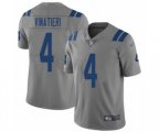 Indianapolis Colts #4 Adam Vinatieri Limited Gray Inverted Legend Football Jersey