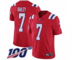 New England Patriots #7 Jake Bailey Red Alternate Vapor Untouchable Limited Player 100th Season Football Jersey