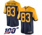 Green Bay Packers #83 Marquez Valdes-Scantling Limited Navy Blue Alternate 100th Season Football Jersey