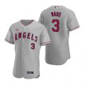 Los Angeles Angels #3 Waylor Ward Grey Flex Base Stitched Jersey