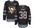 Adidas Pittsburgh Penguins #38 Derek Grant Authentic Black 1917-2017 100th Anniversary NHL Jersey
