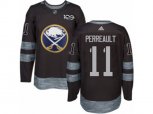 Adidas Buffalo Sabres #11 Gilbert Perreault Authentic Black 1917-2017 100th Anniversary NHL Jersey