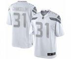 Seattle Seahawks #31 Kam Chancellor Limited White Platinum Football Jersey