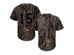Chicago White Sox #15 Adam Engel Camo Realtree Collection Cool Base Stitched MLB Jerseys