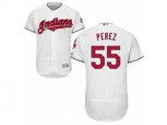 Cleveland Indians #55 Roberto Perez White Flexbase Authentic Collection MLB Jersey