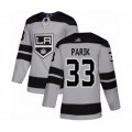 Los Angeles Kings #33 Lukas Parik Authentic Gray Alternate Hockey Jersey