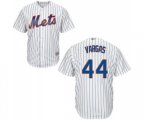 New York Mets #44 Jason Vargas Replica White Home Cool Base Baseball Jersey