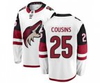 Arizona Coyotes #25 Nick Cousins Fanatics Branded White Away Breakaway Hockey Jersey