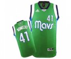 Dallas Mavericks #41 Dirk Nowitzki Swingman Green Basketball Jersey