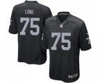 Oakland Raiders #75 Howie Long Game Black Team Color Football Jersey