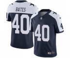 Dallas Cowboys #40 Bill Bates Navy Blue Throwback Alternate Vapor Untouchable Limited Player Football Jersey