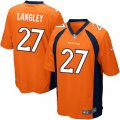 Denver Broncos #27 Brendan Langley Game Orange Team Color NFL Jersey