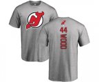 New Jersey Devils #44 Miles Wood Ash Backer T-Shirt