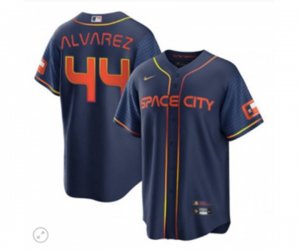 Houston Astros #44 Yordan Alvarez Navy City Edition 2022 Game Stitched Baseball Jersey
