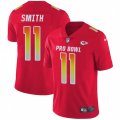 Kansas City Chiefs #11 Alex Smith Limited Red 2018 Pro Bowl NFL Jersey
