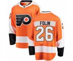 Philadelphia Flyers #26 Christian Folin Fanatics Branded Orange Home Breakaway NHL Jersey