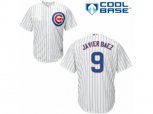 Chicago Cubs #9 Javier Baez Replica White Home Cool Base MLB Jersey