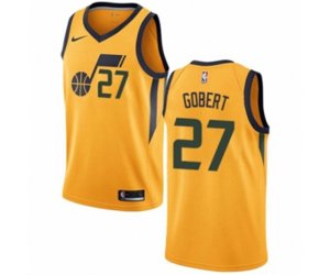 Utah Jazz #27 Rudy Gobert Swingman Gold NBA Jersey Statement Edition