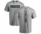 Green Bay Packers #22 Dexter Williams Ash Backer T-Shirt