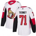 Ottawa Senators #71 Chris Tierney Authentic White Away NHL Jersey