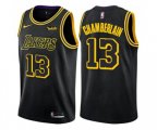 Los Angeles Lakers #13 Wilt Chamberlain Swingman Black City Edition NBA Jersey