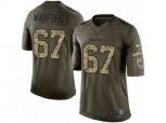 New Orleans Saints #67 Larry Warford Limited Green Salute to Service NFL Jersey