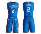 Oklahoma City Thunder #2 Raymond Felton Swingman Royal Blue Basketball Suit Jersey - Icon Edition