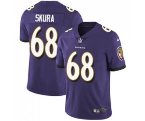 Baltimore Ravens #68 Matt Skura Purple Team Color Vapor Untouchable Limited Player Football Jersey