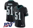 Philadelphia Eagles #51 Zach Brown Black Alternate Vapor Untouchable Limited Player 100th Season Football Jersey
