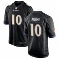 Baltimore Ravens #10 Jaylon Moore Nike Black Vapor Limited Player Jersey