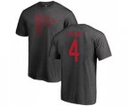 Atlanta Falcons #4 Brett Favre Ash One Color T-Shirt