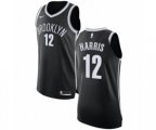 Brooklyn Nets #12 Joe Harris Authentic Black NBA Jersey - Icon Edition