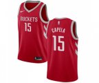 Houston Rockets #15 Clint Capela Swingman Red Road NBA Jersey - Icon Editio