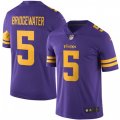 Minnesota Vikings #5 Teddy Bridgewater Limited Purple Rush Vapor Untouchable NFL Jersey