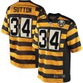 Pittsburgh Steelers #34 Cameron Sutton Limited Yellow Black Alternate 80TH Anniversary Throwback NFL Jersey
