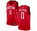 Houston Rockets #0 Russell Westbrook Red Swingman Jersey - Earned Edition