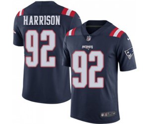 New England Patriots #92 James Harrison Limited Navy Blue Rush Vapor Untouchable Football Jersey